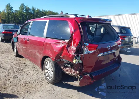 2012 Toyota Sienna Xle/Limited из США, поврежденный, VIN 5TDDK3DC3CS044206